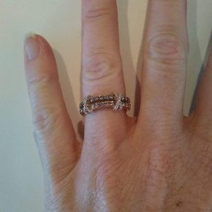 Le Vian Chocolate 1/2 CT Diamond "X" Split Band